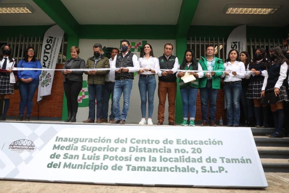 GOBERNADOR RICARDO GALLARDO ENTREGA NUEVO Y MODERNO PLANTEL DEL COBACH EN TAMAZUNCHALE