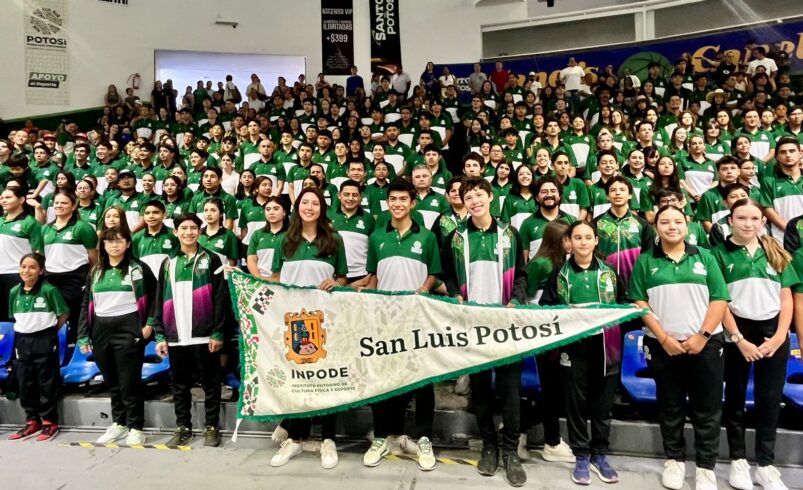ABANDERAN A DELEGACIÓN POTOSINA QUE PARTICIPARÁ EN JUEGOS NACIONALES CONADE 2024