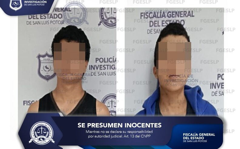 FISCALÍA APREHENDE A DOS SUJETOS POR SUPUESTAS AGRESIONES SEXUALES A UNA JOVEN EN SANTA MARÍA DEL RÍO, SLP