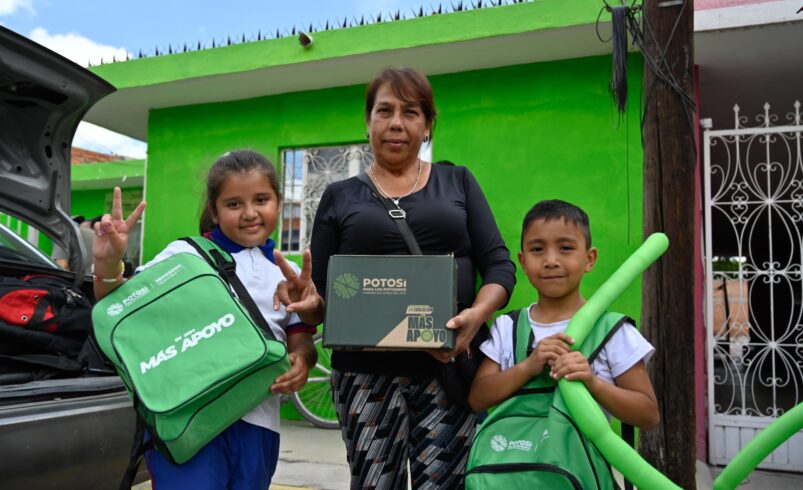 PROGRAMA POTOSÍ PARA LA EDUCACIÓN BRINDA MÁS APOYO A NIÑAS Y NIÑOS