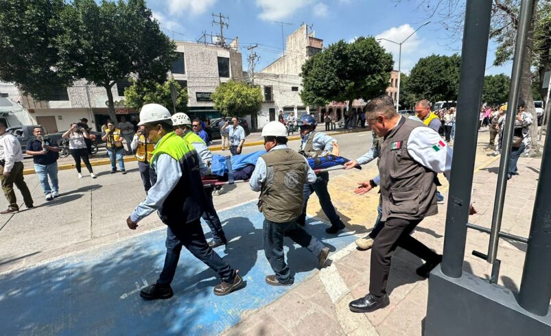 UN ÉXITO SIMULACRO NACIONAL EN SAN LUIS POTOSÍ CON APOYO ESTATAL