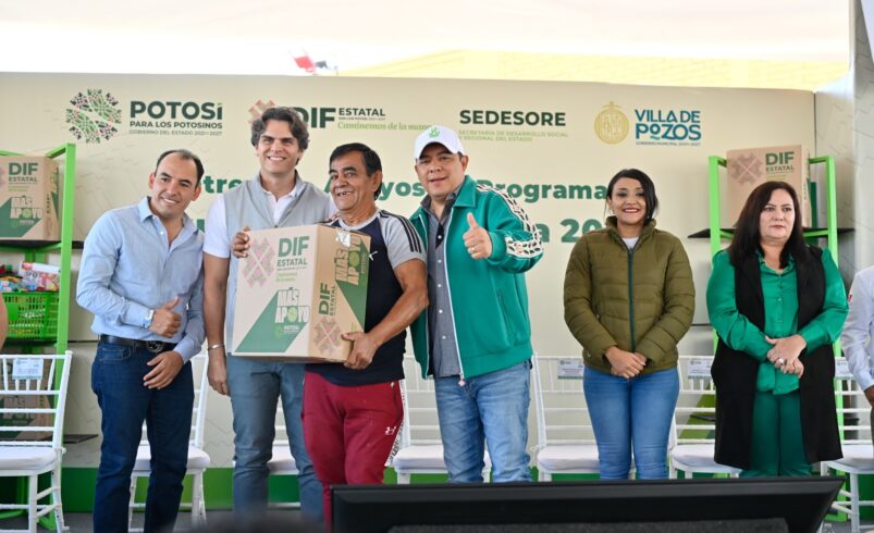 RICARDO GALLARDO ENTREGA APOYOS DE SEGURIDAD ALIMENTARIA EN CIUDAD SATÉLITE