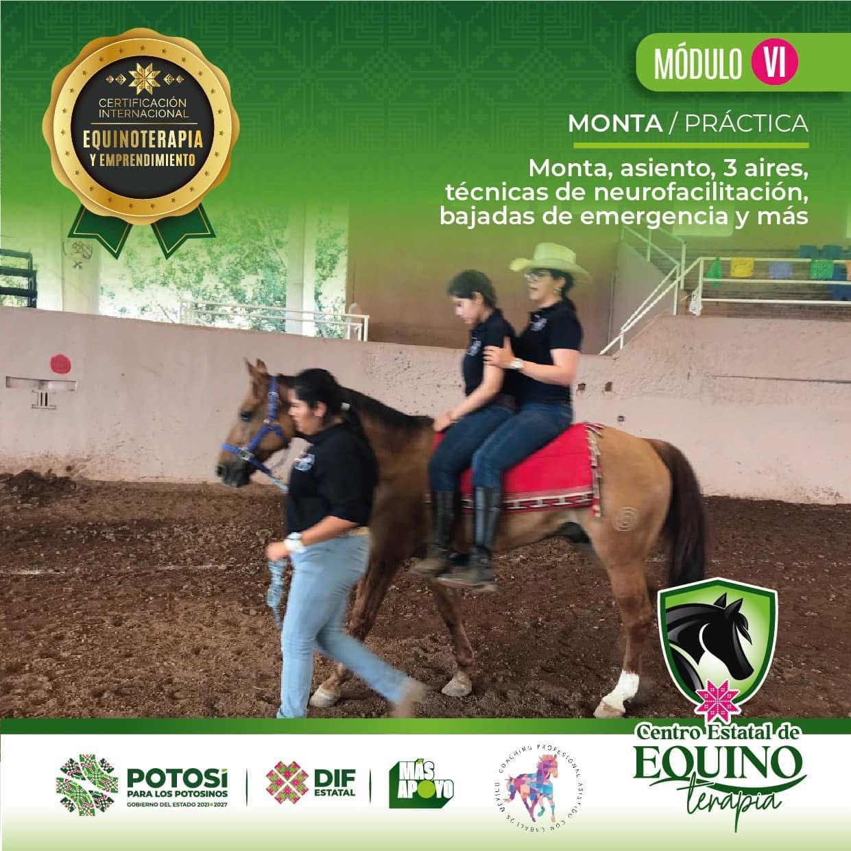 GOBIERNO ESTATAL ABRE CONVOCATORIA PARA CERTIFICACIÓN EN EQUINOTERAPIA