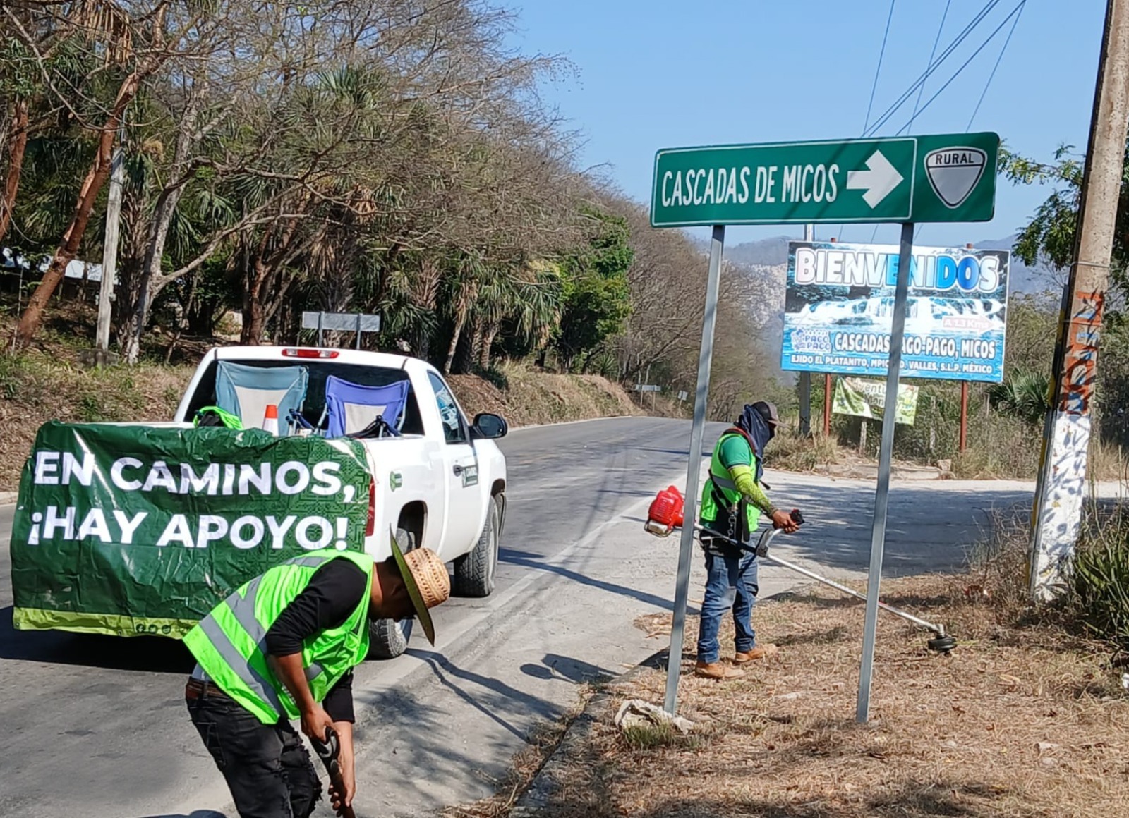 ESTADO ATIENDE CAMINOS DE ACCESO A SITIOS TURÍSTICOS