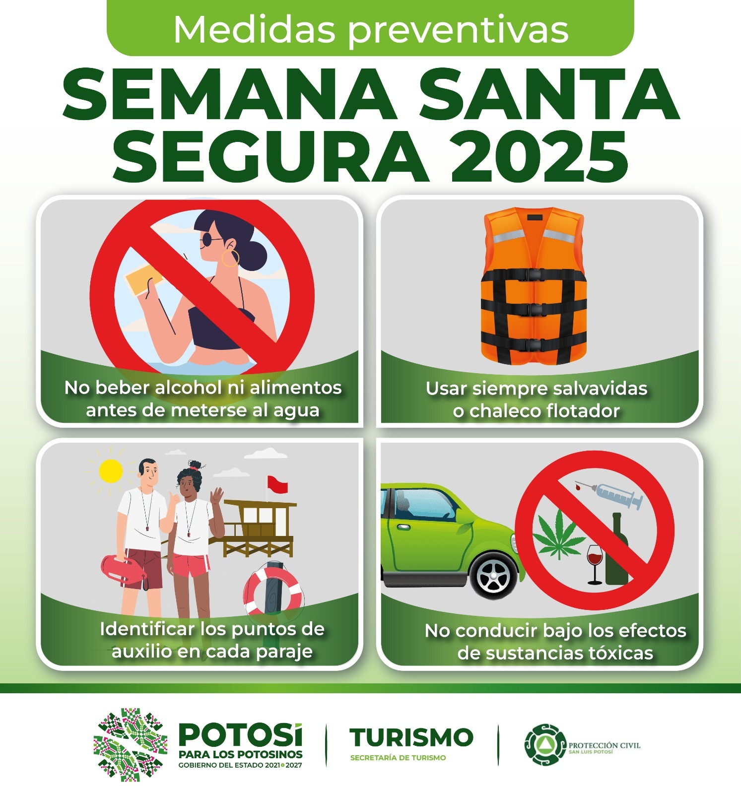 PROTECCIÓN CIVIL ESTATAL SUPERVISA PARAJES TURÍSTICOS Y BALNEARIOS