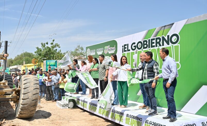 RICARDO GALLARDO ARRANCA PAVIMENTACIONES EN VILLA DE ZARAGOZA
