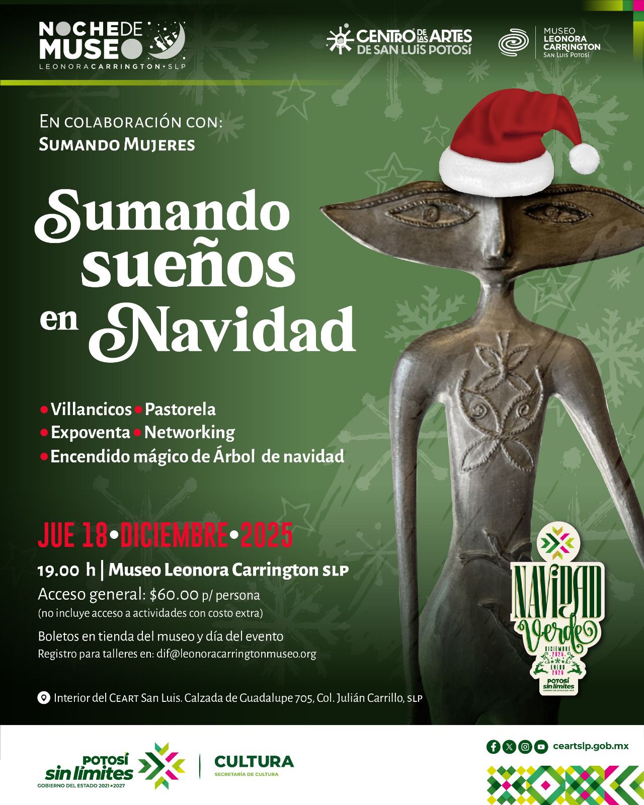 ARTE Y SOLIDARIDAD ILUMINAN LA NAVIDAD EN EL MUSEO LEONORA CARRINGTON