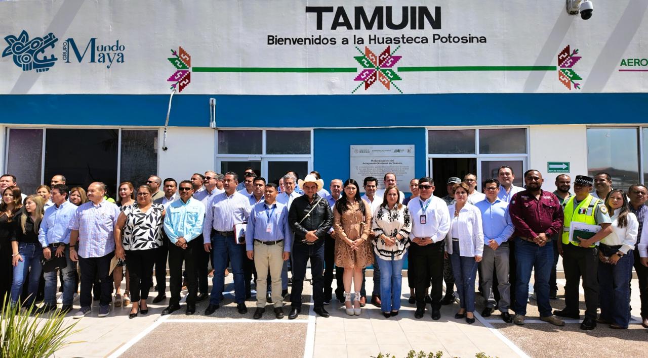 ESTADO IMPULSA COORDINACIÓN PARA FORTALECER EL AEROPUERTO DE TAMUÍN
