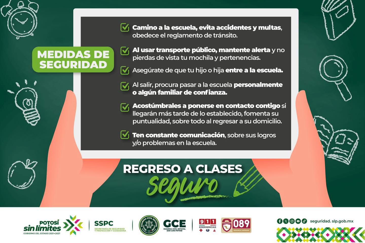 ESTADO REFUERZA SEGURIDAD EN REGRESO A CLASES