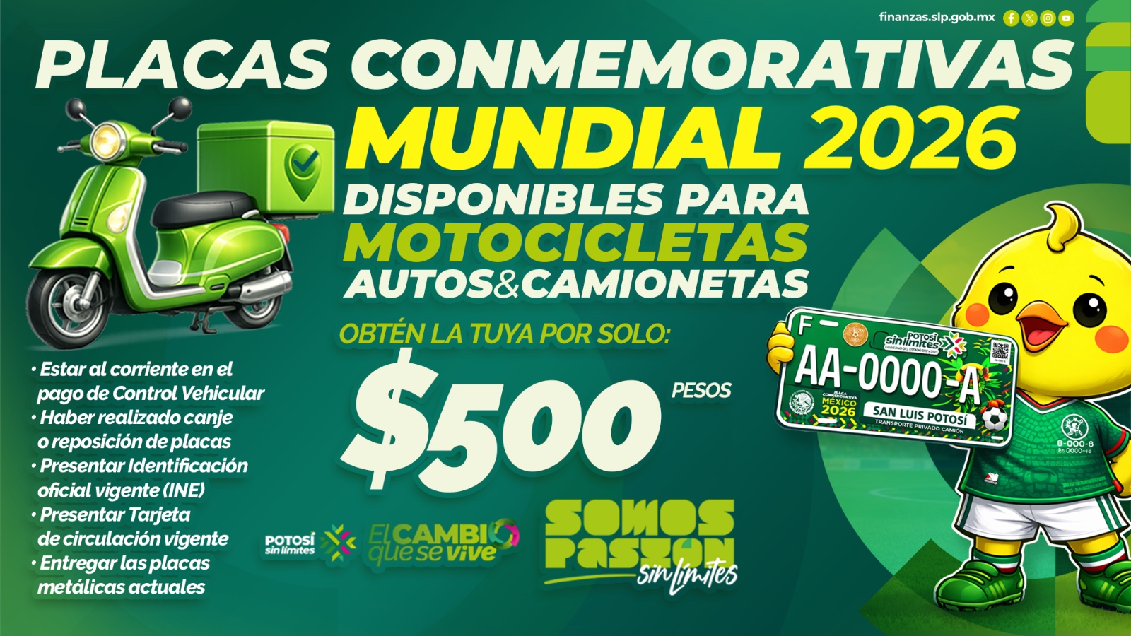 MOTOCICLISTAS SE ACTUALIZAN CON PLACAS MUNDIALISTAS