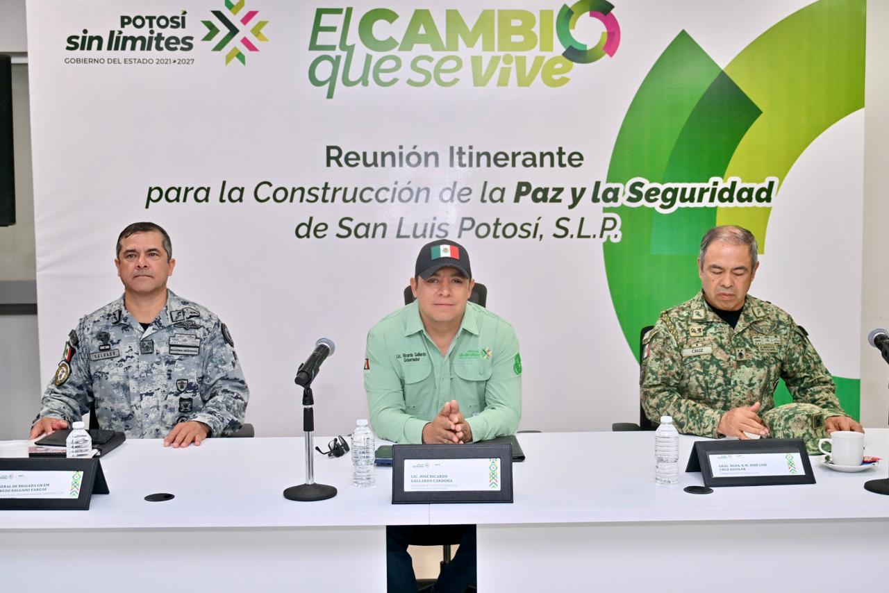 RICARDO GALLARDO CONSOLIDA ESTRATEGIA DE SEGURIDAD EN LA HUASTECA POTOSINA