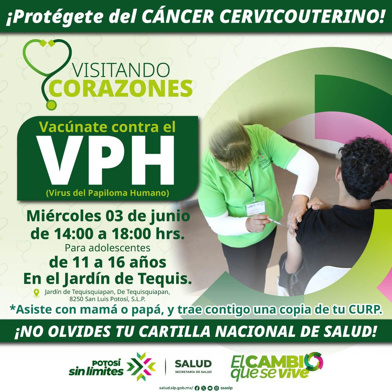 GOBIERNO ESTATAL IMPULSA JORNADA DE VACUNACIÓN CONTRA EL VIRUS DEL PAPILOMA HUMANO